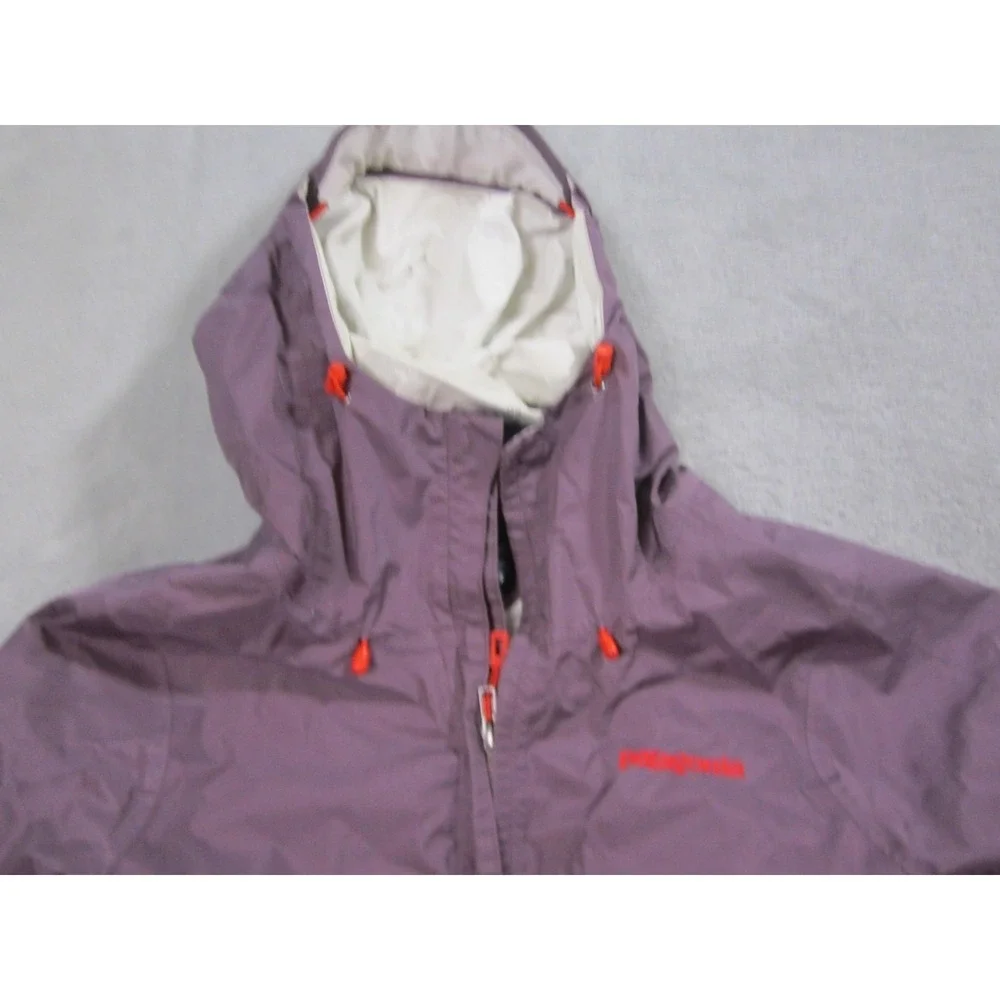 Patagonia Jacket Womens Small Purple Hooded Nylon Rain Shell Hiking STY 83806 - Picture 2 of 10